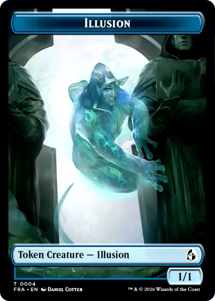 Illusion // Jace Double-Sided Token [Reality Fracture Tokens] | Rock City Comics