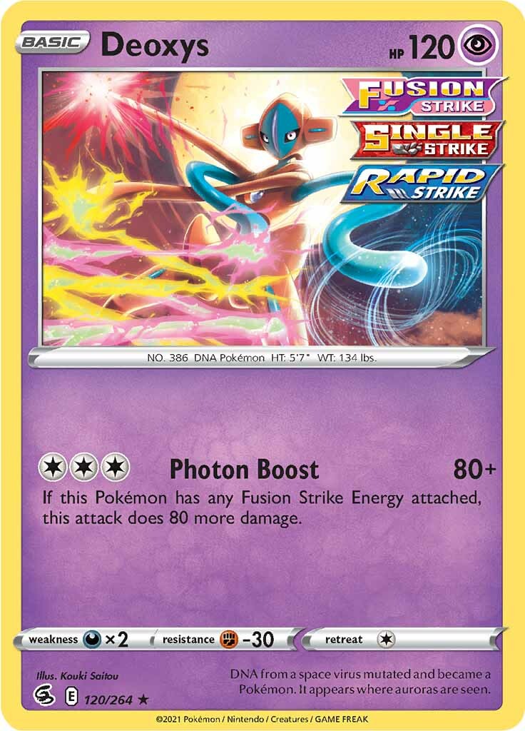 Deoxys (120/264) [Sword & Shield: Fusion Strike] | Rock City Comics