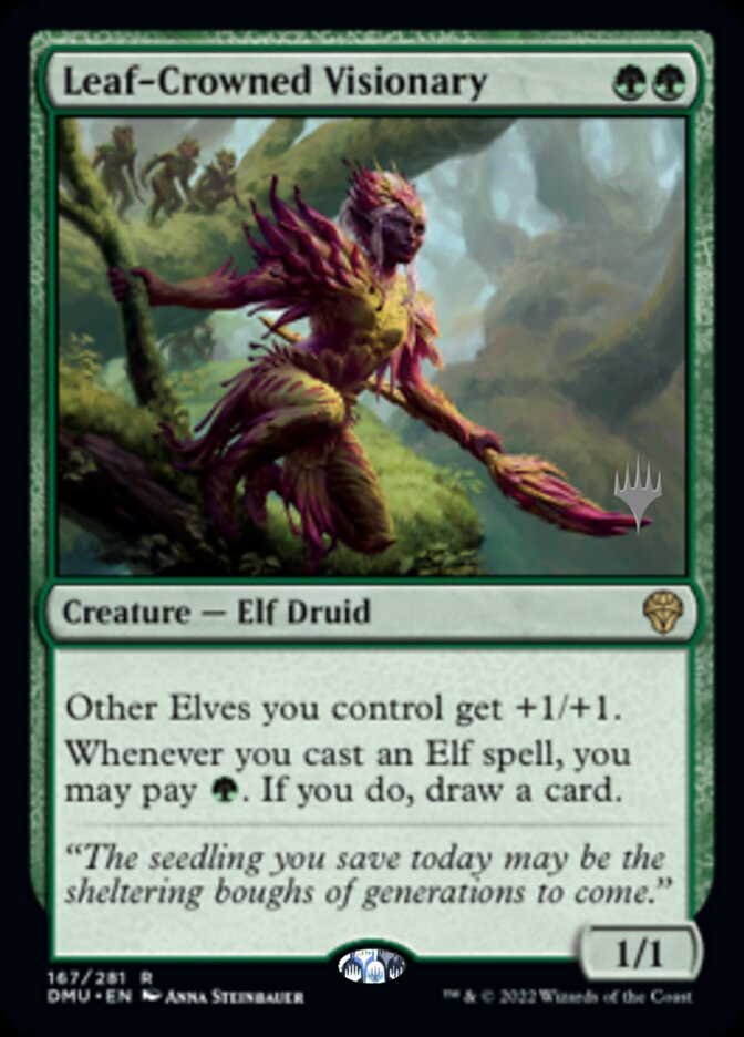 Leaf-Crowned Visionary (Promo Pack) [Dominaria United Promos] | Rock City Comics