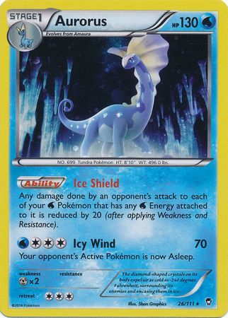 Aurorus (26/111) (Cosmos Holo) [XY: Furious Fists] | Rock City Comics