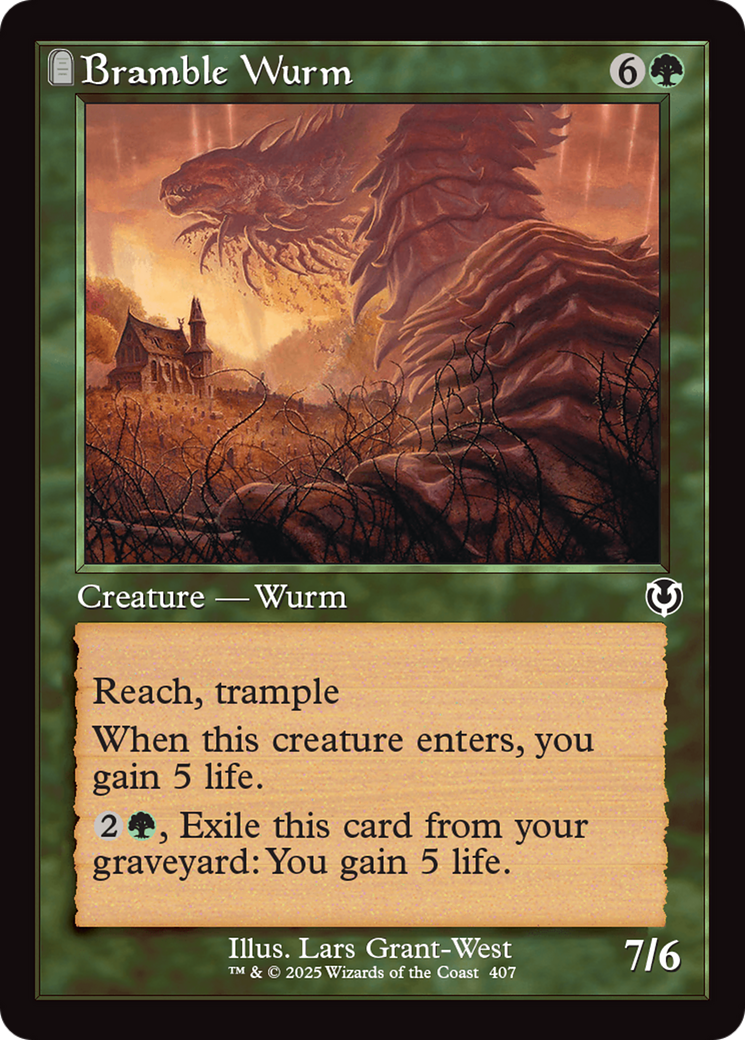 Bramble Wurm (Retro Frame) [Innistrad Remastered] | Rock City Comics