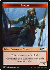 Cat (011) // Pirate Double-Sided Token [Core Set 2021 Tokens] | Rock City Comics