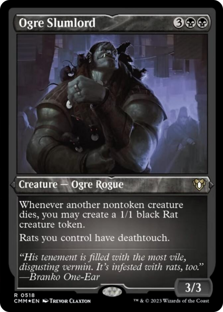 Ogre Slumlord (Foil Etched) [Commander Masters] | Rock City Comics