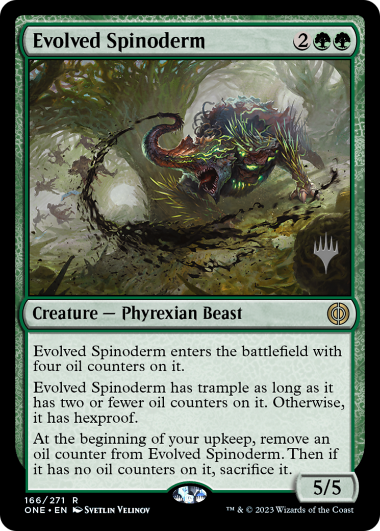 Evolved Spinoderm (Promo Pack) [Phyrexia: All Will Be One Promos] | Rock City Comics