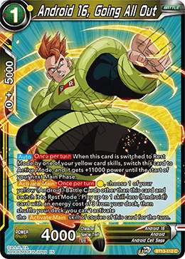 Android 16, Going All Out (Common) (BT13-112) [Supreme Rivalry] | Rock City Comics