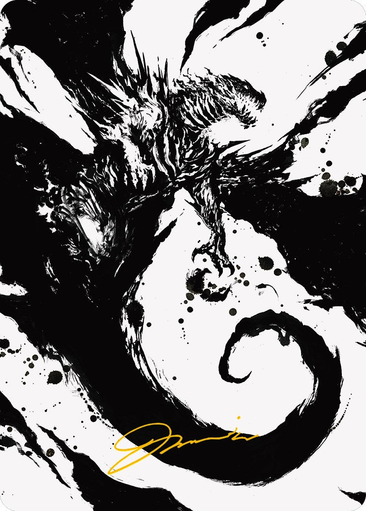 Capricious Hellraiser Art Card (Gold-Stamped Signature) [Phyrexia: All Will Be One Art Series] | Rock City Comics