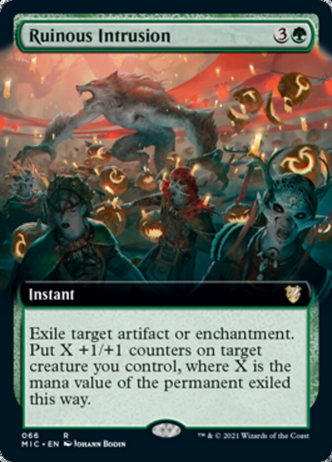 Ruinous Intrusion (Extended Art) [Innistrad: Midnight Hunt Commander] | Rock City Comics
