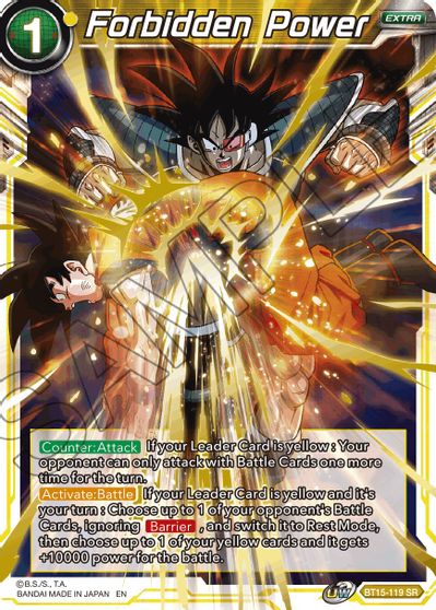 Forbidden Power (BT15-119) [Saiyan Showdown] | Rock City Comics