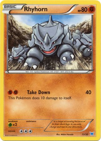 Rhyhorn (15/30) [XY: Trainer Kit 2 - Latios] | Rock City Comics