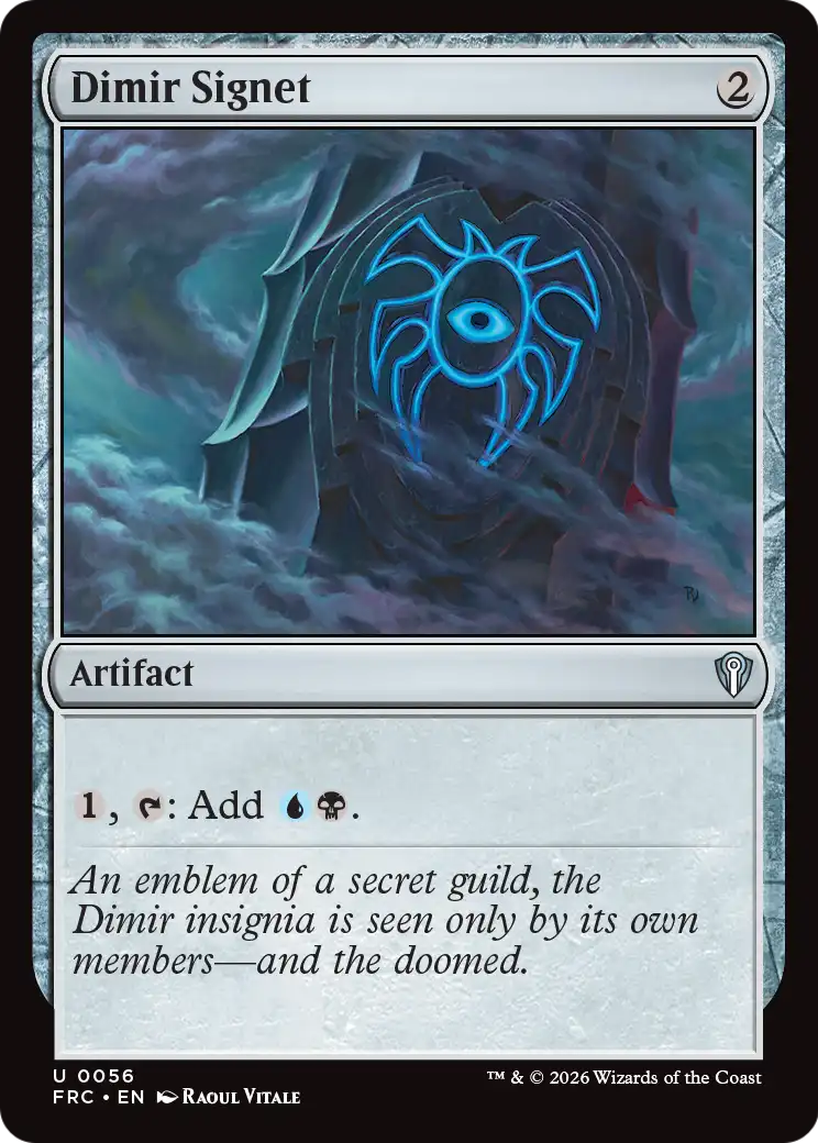 Dimir Signet [Reality Fracture Commander] | Rock City Comics