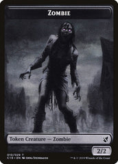 Ob Nixilis, Reignited Emblem // Zombie (010) Double-Sided Token [Commander 2019 Tokens] | Rock City Comics