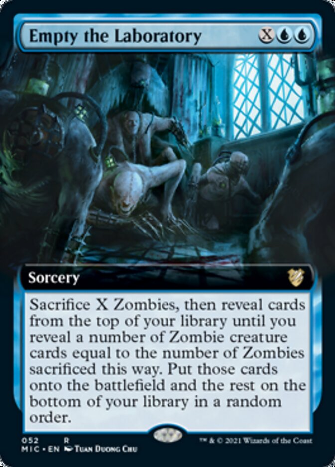 Empty the Laboratory (Extended Art) [Innistrad: Midnight Hunt Commander] | Rock City Comics