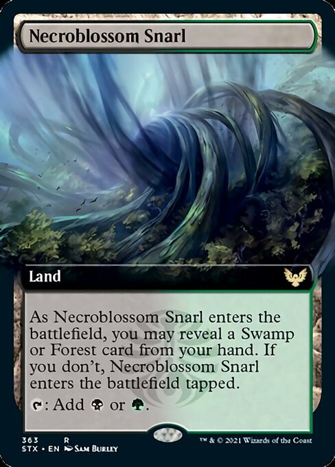 Necroblossom Snarl (Extended Art) [Strixhaven: School of Mages] | Rock City Comics