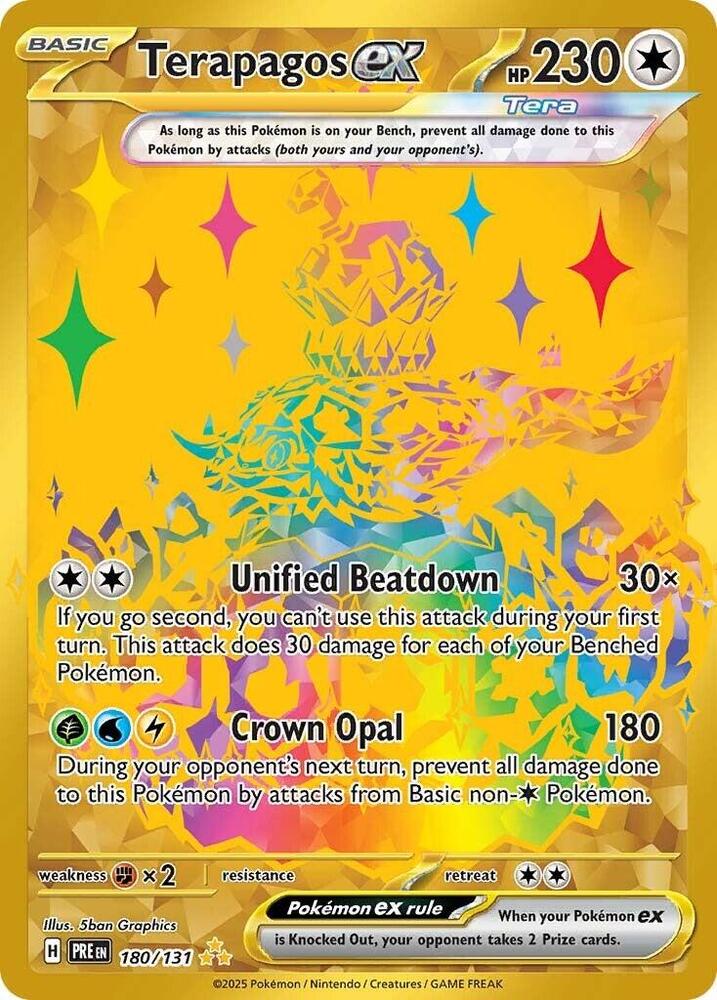 Terapagos ex (180/131) [Scarlet & Violet: Prismatic Evolutions] | Rock City Comics