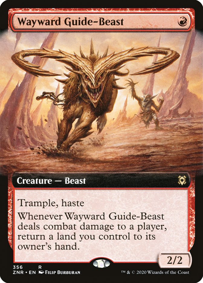 Wayward Guide-Beast (Extended Art) [Zendikar Rising] | Rock City Comics