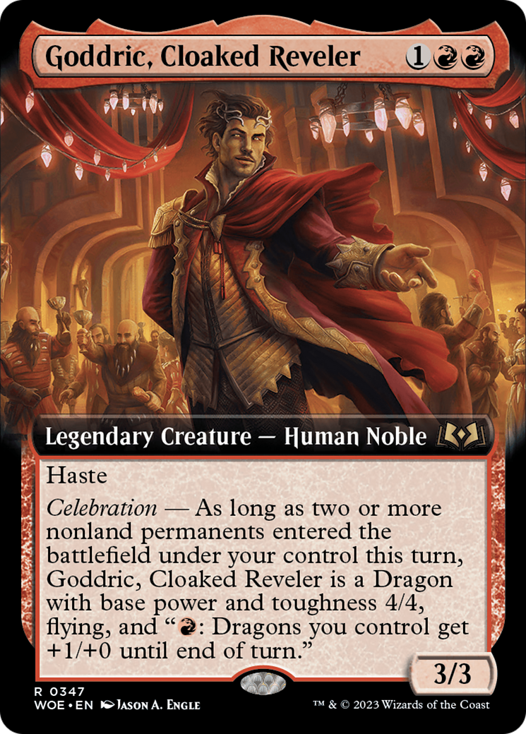 Goddric, Cloaked Reveler (Extended Art) [Wilds of Eldraine] | Rock City Comics
