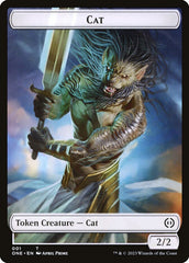 Phyrexian Goblin // Cat Double-Sided Token [Phyrexia: All Will Be One Tokens] | Rock City Comics