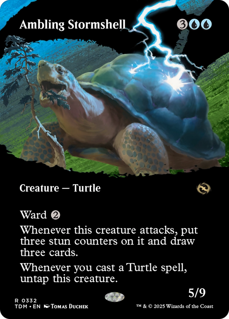 Ambling Stormshell (Borderless) [Tarkir: Dragonstorm] | Rock City Comics