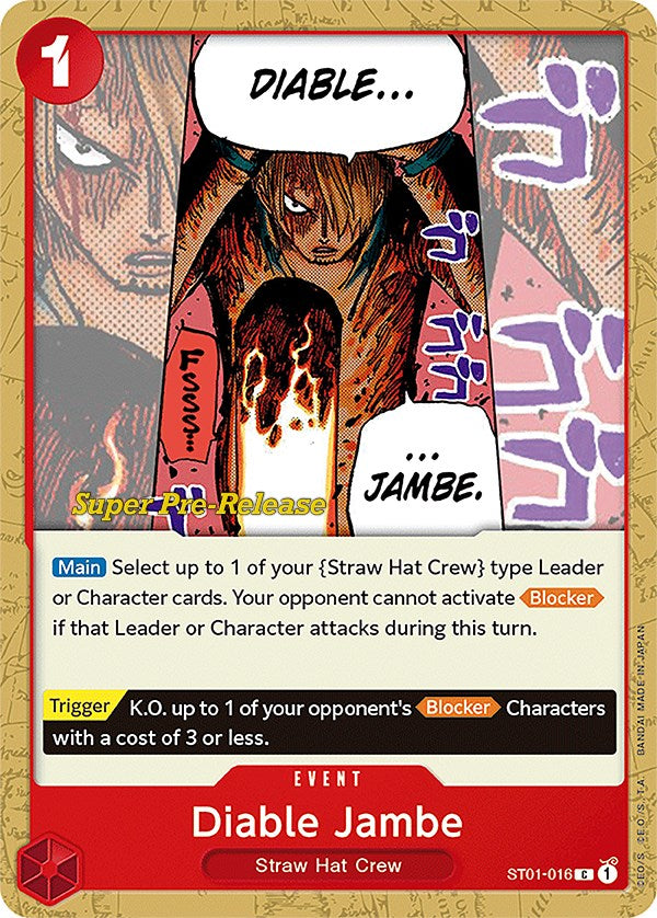 Diable Jambe [Super Pre-Release Starter Deck: Straw Hat Crew] | Rock City Comics