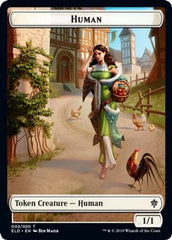 Human // Beast Double-Sided Token [Challenger Decks 2021 Tokens] | Rock City Comics