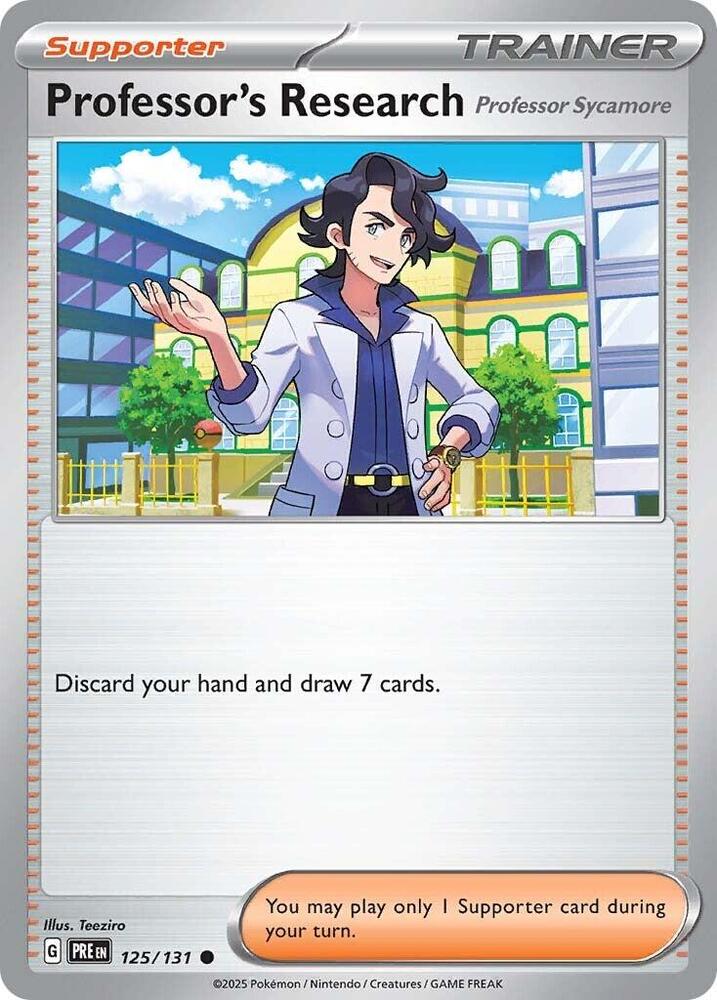 Professor's Research (125/131) [Professor Sycamore] [Scarlet & Violet: Prismatic Evolutions] | Rock City Comics