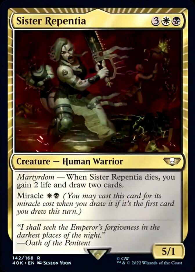 Sister Repentia (Surge Foil) [Warhammer 40,000] | Rock City Comics