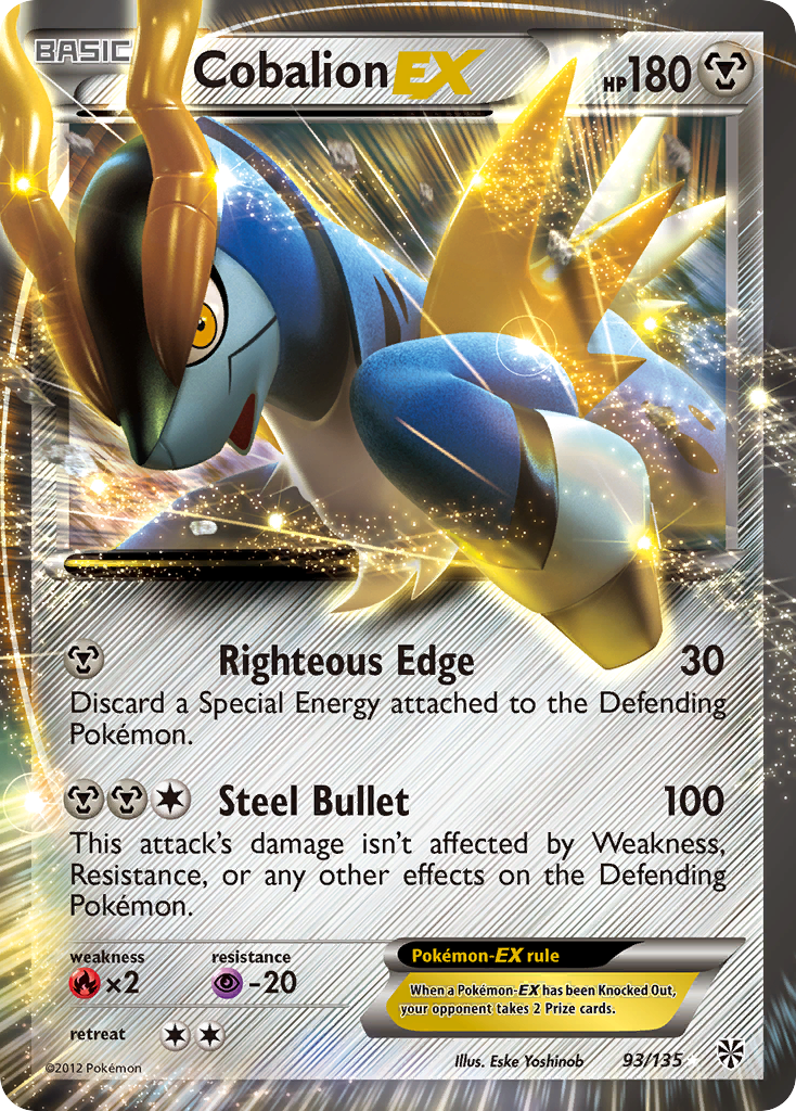 Cobalion EX (93/135) [Black & White: Plasma Storm] | Rock City Comics