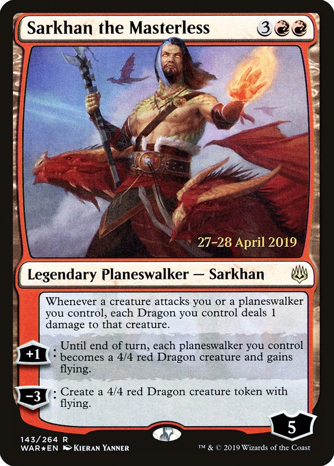 Sarkhan the Masterless [War of the Spark Prerelease Promos] | Rock City Comics
