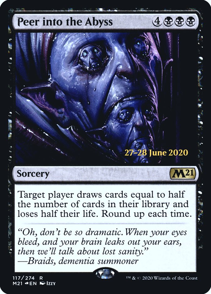 Peer into the Abyss [Core Set 2021 Prerelease Promos] | Rock City Comics