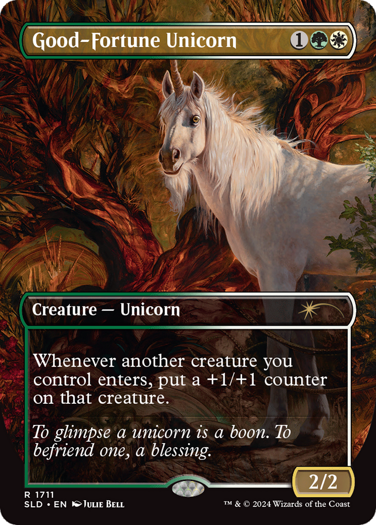 Good-Fortune Unicorn (Rainbow Foil) [Secret Lair Drop Series] | Rock City Comics