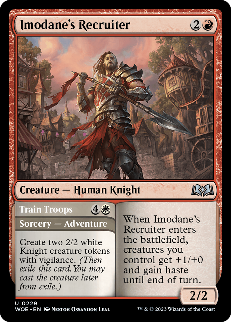 Imodane's Recruiter // Train Troops [Wilds of Eldraine] | Rock City Comics