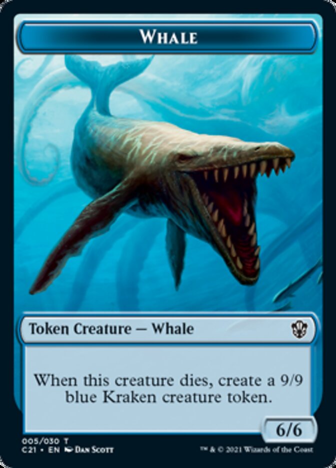 Beast (010) // Whale Double-Sided Token [Commander 2021 Tokens] | Rock City Comics