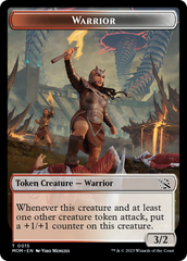 Warrior // Spirit (13) Double-Sided Token [March of the Machine Tokens] | Rock City Comics