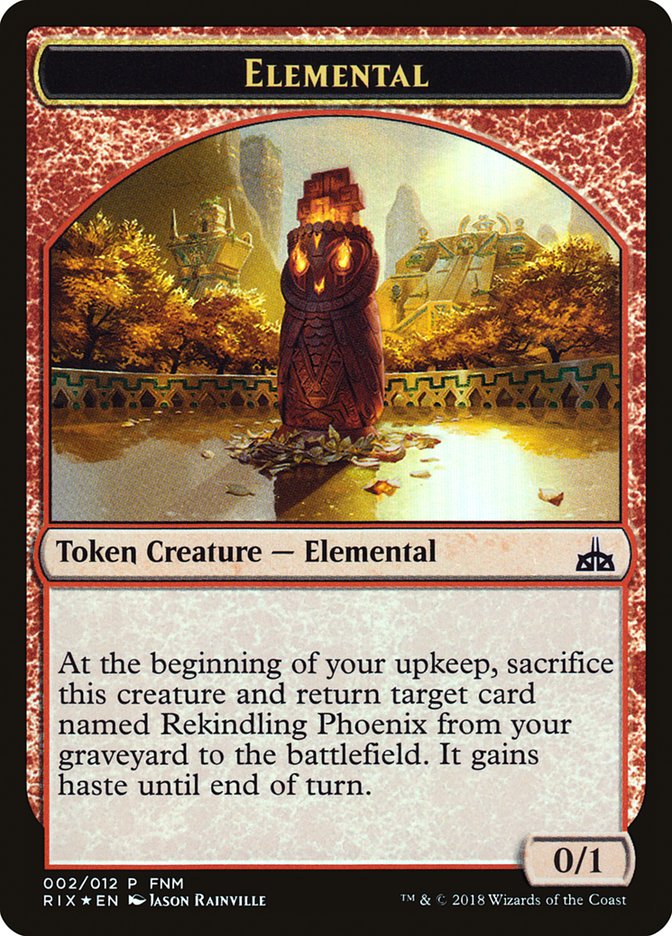 City's Blessing // Elemental Double-Sided Token [Friday Night Magic 2018] | Rock City Comics