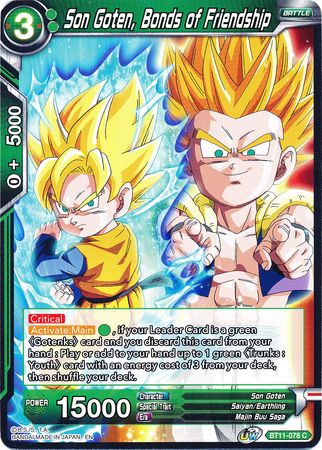 Son Goten, Bonds of Friendship (BT11-078) [Vermilion Bloodline] | Rock City Comics