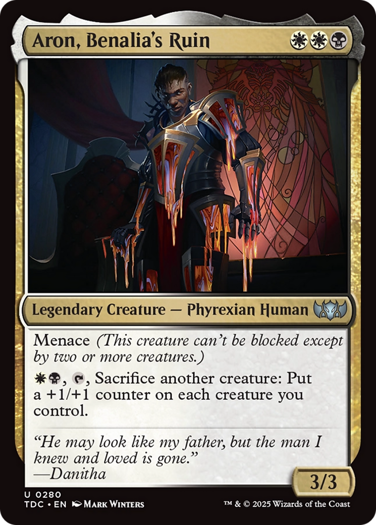 Aron, Benalia's Ruin [Tarkir: Dragonstorm Commander] | Rock City Comics