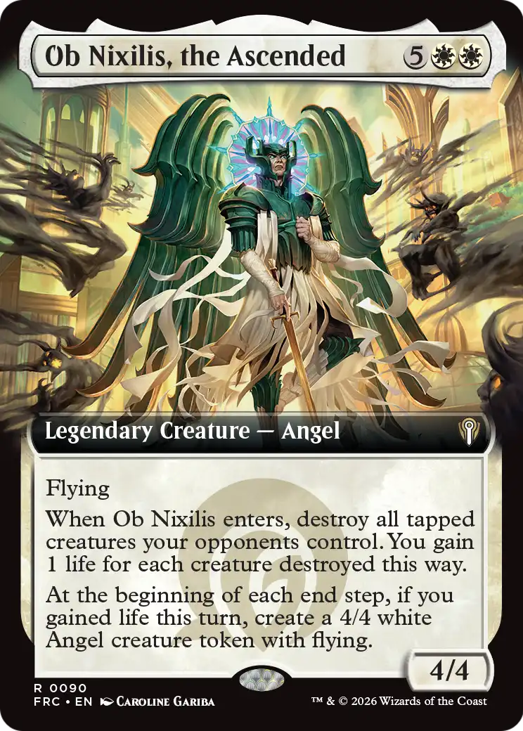 Ob Nixilis, the Ascended (Extended Art) [Reality Fracture Commander] | Rock City Comics