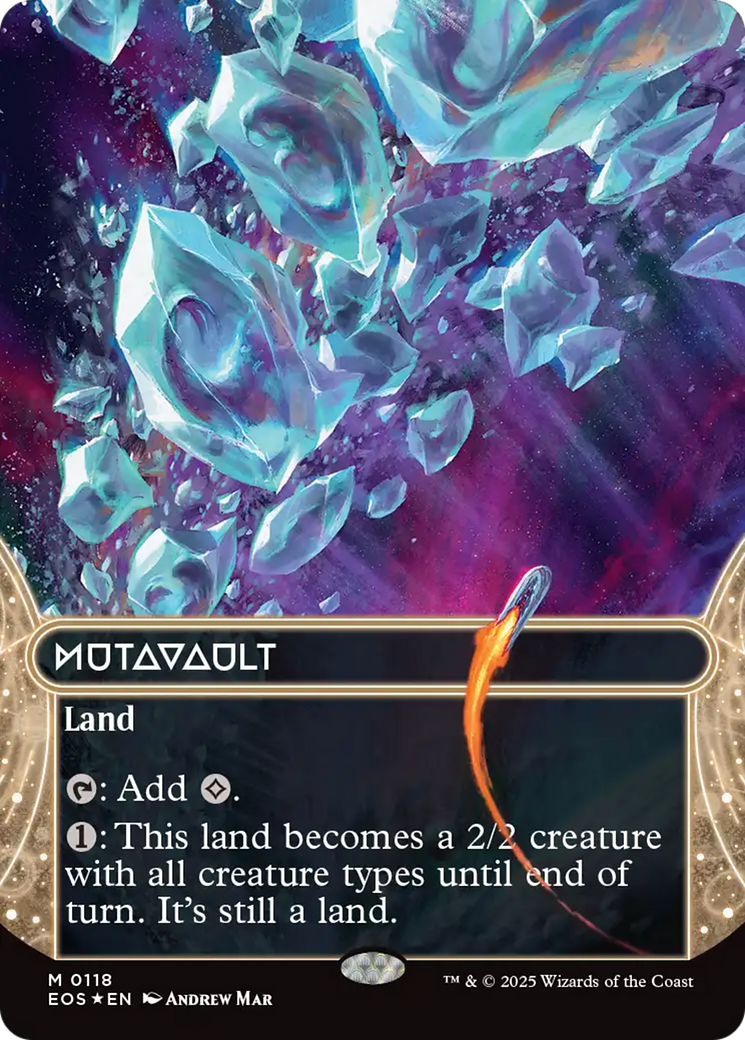 Mutavault (0118) (Borderless) (Galaxy Foil) [Edge of Eternities: Stellar Sights] | Rock City Comics