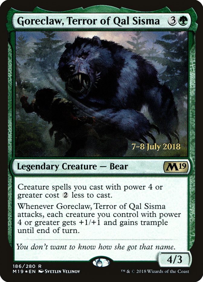 Goreclaw, Terror of Qal Sisma [Core Set 2019 Prerelease Promos] | Rock City Comics