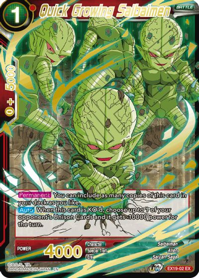 Quick Growing Saibaimen (EX19-02) [Special Anniversary Set 2021] | Rock City Comics