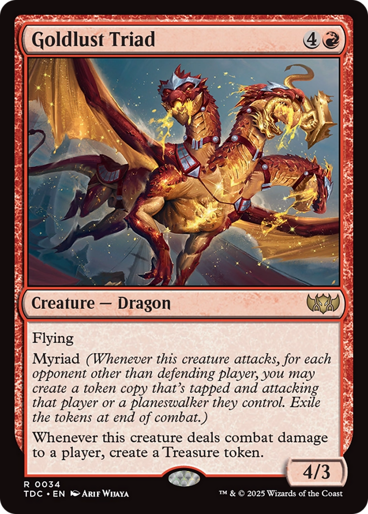 Goldlust Triad [Tarkir: Dragonstorm Commander] | Rock City Comics