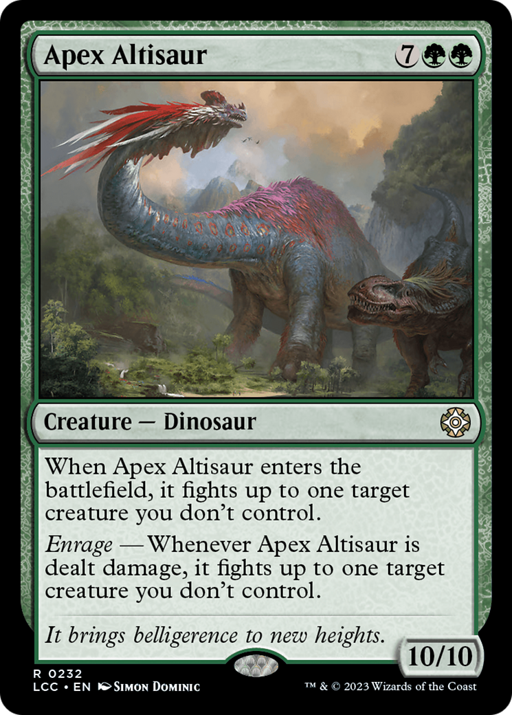 Apex Altisaur [The Lost Caverns of Ixalan Commander] | Rock City Comics