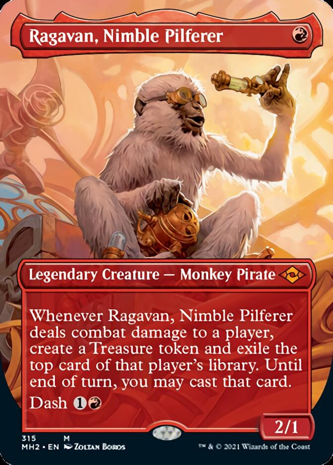 Ragavan, Nimble Pilferer (Borderless Alternate Art) [Modern Horizons 2] | Rock City Comics