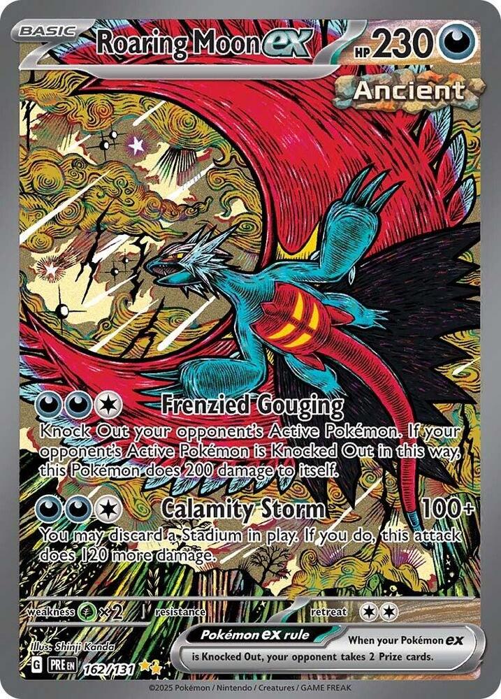 Roaring Moon ex (162/131) [Scarlet & Violet: Prismatic Evolutions] | Rock City Comics