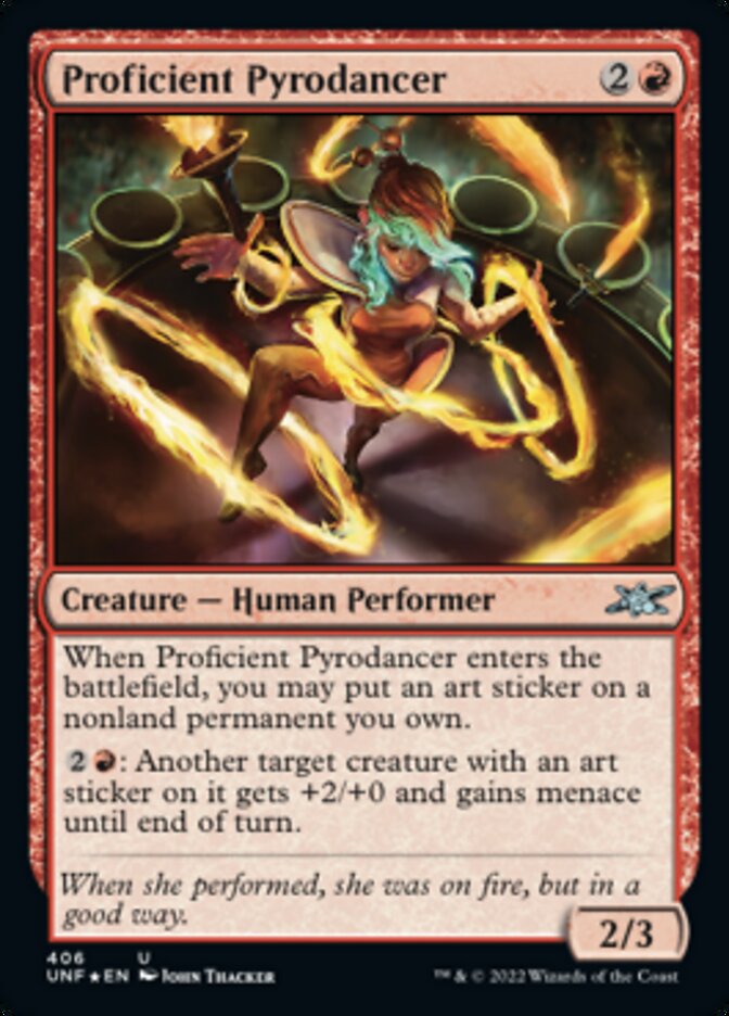 Proficient Pyrodancer (Galaxy Foil) [Unfinity] | Rock City Comics