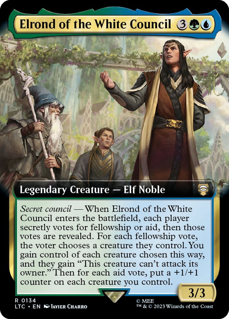 Elrond of the White Council (Extended Art) [The Lord of the Rings: Tales of Middle-Earth Commander] | Rock City Comics