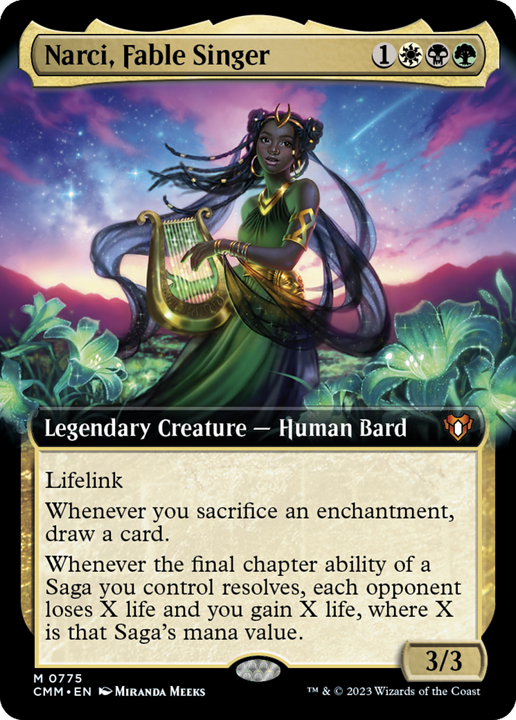 Narci, Fable Singer (Extended Art) [Commander Masters] | Rock City Comics