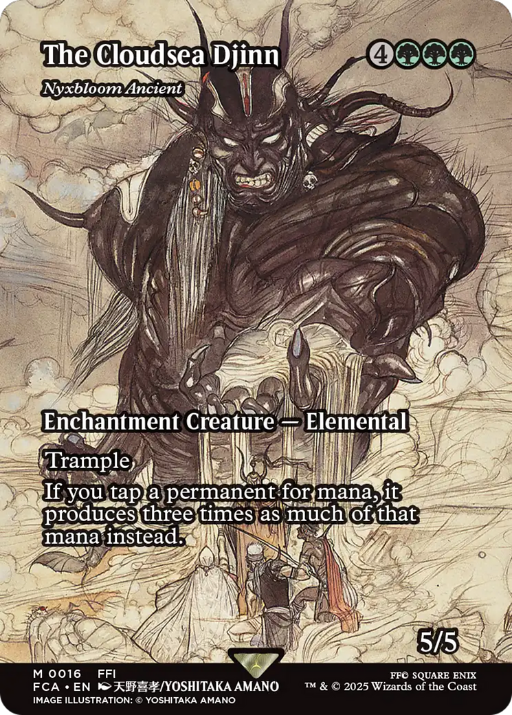 The Cloudsea Djinn - Nyxbloom Ancient (Showcase) [FINAL FANTASY : Through the Ages] | Rock City Comics