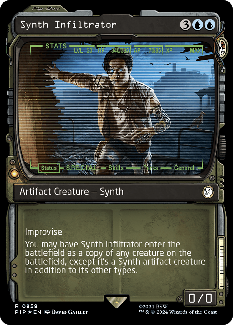 Synth Infiltrator (Showcase) (Surge Foil) [Fallout] | Rock City Comics