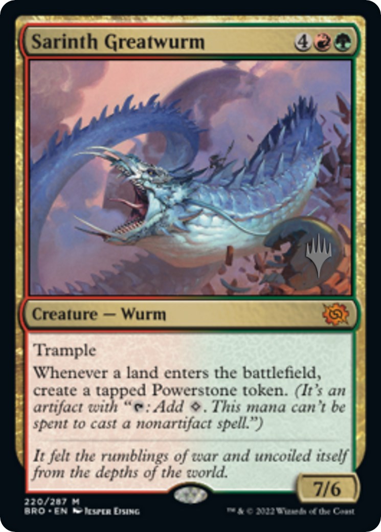 Sarinth Greatwurm (Promo Pack) [The Brothers' War Promos] | Rock City Comics